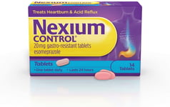 Nexium Control Heartburn and Acid Reflux Relief Tablets, Pack of 14