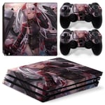 Kit De Autocollants Skin Decal Pour Console De Jeu Ps4 Pro Dragon De Football Hd, T1tn-P4pro-6060