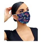 50pcs Adult Printed Three-layer for Women Man Printed Elegant Windproof Facescarf Industrial 3Ply Ear Loop Elastic Stretchy Bandanas Exquisite Outdoor Cycling Scarf