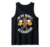 Funny German Oktoberfest Wurst Behavior Beer Bratwurst Tank Top