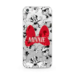 ERT GROUP mobile phone case for Apple Iphone 5/5S/SE original and officially Licensed Disney pattern Minnie 048 optimally adapted to the shape of the mobile phone, partially transparent