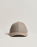 Varsity Headwear Linen Baseball Cap Argent Khaki