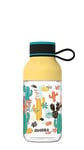 Quokka KIDS ICE CACTUS | BOUTEILLE FABRIQUÉE EN ECOZEN AVEC CROCHET EN ACIER INOXYDABLE 430 ML