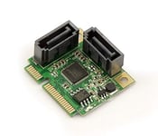 KALEA-INFORMATIQUE Carte contrôleur Mini PCI Express Half Size 2 Ports SATA 3.0 avec Chipset ASM1061