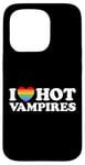 Coque pour iPhone 15 Pro J'aime Hot Vampire Funny Vampiric Blood Book Gay Fan Pride