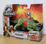 Jurassic World - Triceratops dinosaur action figure - Battle Damage *Brand New*