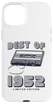 Coque pour iPhone 15 Plus Retro Best of 1952 Mixtape 73rd Birthday Vibes