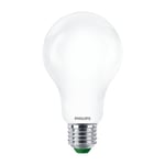 Philips LED-pære E27 7,3W 4000K, Frostet glass