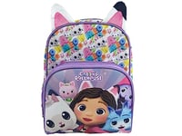 Gabby - Sac à dos, école maternelle, fournitures scolaires, sac à dos, sac pour enfants, couleur violette, produit officiel (marques CyP)