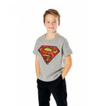 Superman Childrens/Kids Comicstrip Logo T-Shirt - 7-8 Years