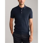 Joop Mens ! Maurice Knit Polo Top - Navy - Size Large