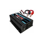 4000W Convertisseur Pur Sinus 12V 220V Onduleur sinusodale transformateur avec Télécommande sans Fil écran led 2 Port usb pour Voiture Camping Voyage