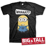 Hybris Minions - Whaaa?!? Big & Tall T-Shirt (Black,4XL)