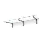 designtak entrétak easy collection bold console silver - frosted glass