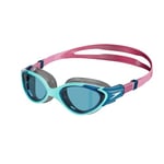 Speedo Women's Biofuse 2.0 Swimming Goggles | Female Design | Patented Adjust Mechanism | Anti-Fog | Anti-Leak | Comfort Fit, Marine Blue/Peacock/Funny Pink/Hot Mauve/Aqua Blue, One Size