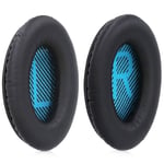 Ear Pads for Bose QuietComfort QC2 QC15 QC25 QC35 AE2 AE2i AE2 (Black - Blue)