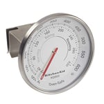 KitchenAid - Thermomètre à Four Réglable à Suspendre, pour Fours à Gaz, Électrique et à Chaleur Tournante, 40°C à 320°C Taille Unique Noir