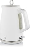 Swan SK14017WHT Serenity Jug Kettle 1.7L 3kW Rapid Boil Level Indicator White