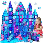 Construction Magnetique Enfant Jouet 102 Pièces Blocs de Construction Magnétiques Jeu enfant 3 Ans Plus Forts Jeux Aimants magnetique STEM Éducatifs Cadeau Enfant Garcon Fille 3 Ans Anniversaire Noël