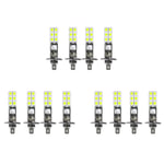 Tlily - 12 Pièces Séries H1 6000K Super Blanc 80W led Kit D'Ampoules de Phare Antibrouillard