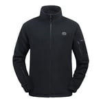 HEWINZE Veste polaire chauffante pour homme - Veste chauffante électrique à double contrôle avec batterie 7,4 V.