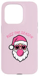 iPhone 15 Pro Christmas Santa Pink Rizz The Season Pink Gum Case