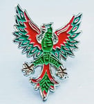 Phoenix Badge - And From The Ashes Arose - Enamel Pin Badge - FlagSuperstore