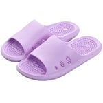 DFFH Acupressure Massage Slippers, Foot Massager Reflexology Sandals for Foot Acupoint Massage Shiatsu Arch Pain Relief Non-Slip Massage Shoes,Purple,M