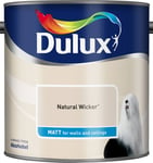 Dulux Smooth Creamy Matt Emulsion Paint Natural Wicker  2.5L Walls and Ceiling