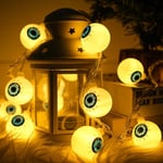 Halloween LED Eyeball -valonauha, 3 m