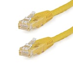 StarTech.com Cat6 Ethernet Cable - 35 ft - Yellow - Patch Cable - Molded Cat6 Cable - Long Network Cable - Ethernet Cord - Cat 6 Cable - 35ft (C6PATCH35YL)