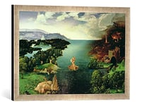 Kunst für Alle 'Encadré Image de Joachim Patenier Or Patinir Charon Crossing The River Styx, 1515–24, d'art dans Le Cadre de Haute qualité Photos Fait Main, 60 x 40 cm, Argent Raya