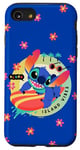 Coque pour iPhone SE (2020) / 7 / 8 Disney Lilo & Stitch Aloha Island Vibes Floral Tropical Logo