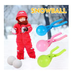 3 PCS Snowball Maker Tool Toys Kids, Football Shaped Snowball Clip Molded Toy, Outdoor DIY Snowball Pliers Manufacturing Snowball Tool Sleet Ball Snowball Fight Toy Sand Toys for Children (B)