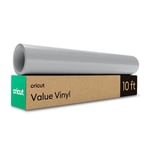 Cricut Vinyl Permanent | Grey | 3m (10ft) | Self Adhesive Vinyl Roll | for use with All Cricut Cutting Machines