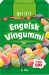 Engelsk Vingummi Sur, 600g