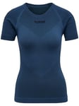 hummel Women's First Seamless Jersey S/S Women's Top Dark Denim