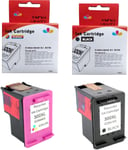 Ink Rebuilt 300Xl Pour Hp Imprimantes Photosmart Série C4680 C4780 Deskjet Série F4580 F4280 F4210 F2480 D5560 Envy 120 110 (1 Noir, 1 Tricolore)[DYJ074337]