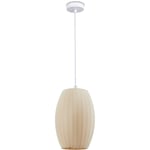 Suspension Lampe Suspendue Salon Chambre Salle à Manger Moderne Nylon E27 Beige, Lampe à suspension - Type 4 - Paco Home