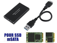 KALEA-INFORMATIQUE Boitier Pour SSD mSATA Liaison USB 3.0 SUPERSPEED Liaison USB 3.0 SUPERSPEED !