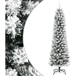 Vidaxl - Sapin de Noël artificiel mince avec neige floquée 150 cm pvc/pe 835771