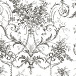 Tapet Laura Ashley Tuileries Charcoal Grå 122768