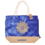 1 X All Natural Bag - Blue Stonewash - Mandala - Harmony