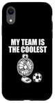 iPhone XR My Team Is The Coolest, Desk Fan Playing Football Soccer Case