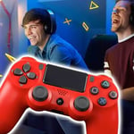 Langaton Bluetooth 4.0 -ohjain PS4-peliohjaimelle, ohjain Dualshock 4:lle, ohjain Playstation 4:lle Red