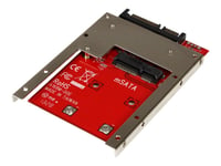 Startech.Com Msata-Ssd Till 2,5" Sata-Adapter-Konverterare - Kontrollerkort - 1 Kanal - Sata 6Gb/S - Sata 6Gb/S - För P/N: Bracket125pt, Bracket125ptp, Sateraser4, Sdock1eu3p2, Sdock4u313, Usb31c2sat3