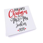 Personalised Mr and Mrs Our First Christmas Photo Album UV-234