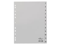 Durable 651410, Months Tab Index, Polypropylene (Pp), Grey, Portrait, A4, 230 Mm