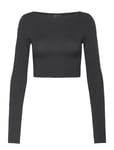 Gina Tricot Soft Touch Cropped Top Svart