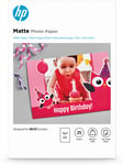 HP Matte Photo Paper, 180 g/m2, 10 x 15 cm (101 x 152 mm), 25 sheets